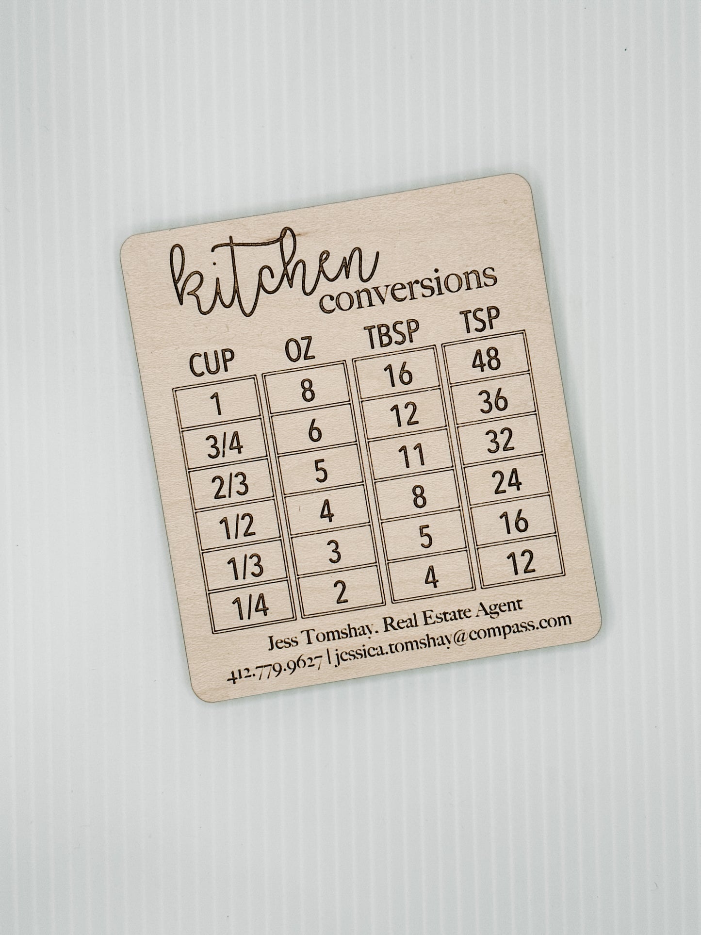 Kitchen Conversions Magnet for Agents