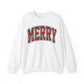 MERRY Plaid Crewneck Sweatshirt