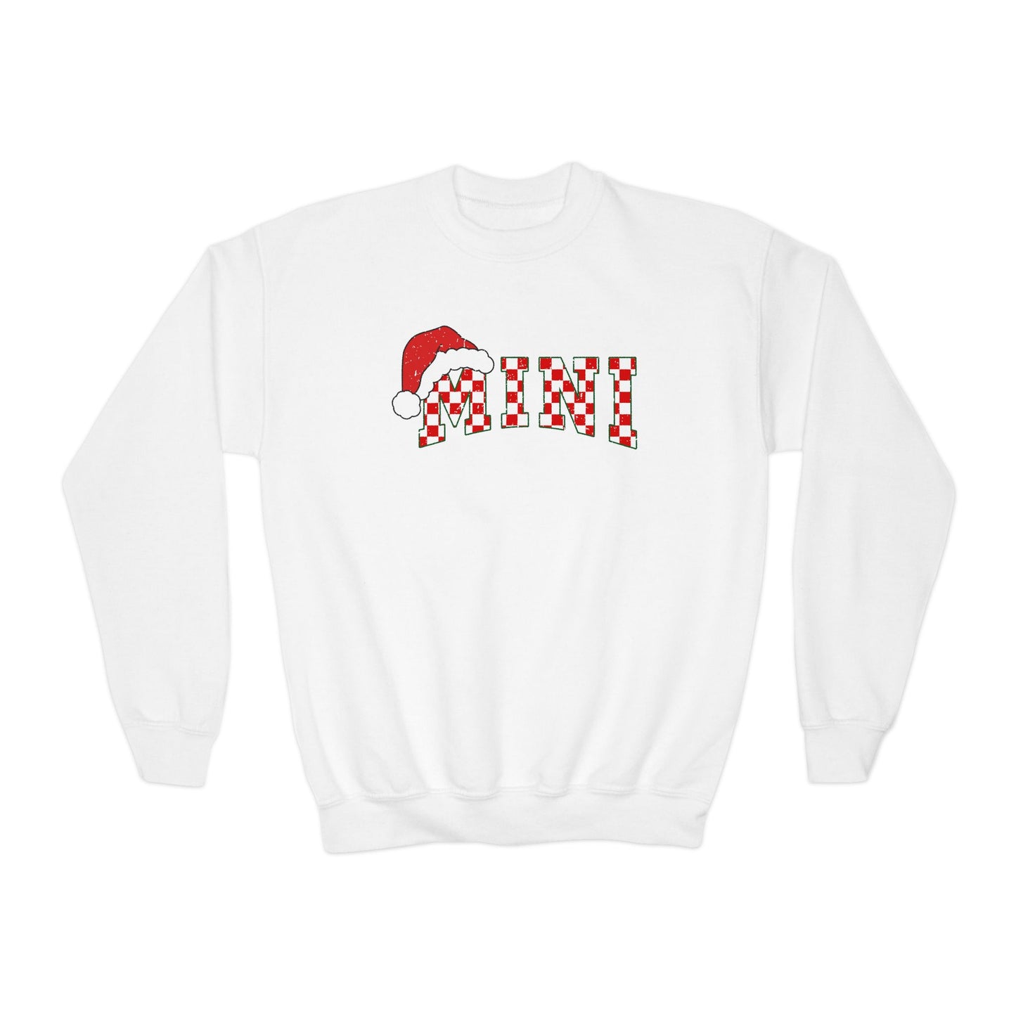 MINI Red Check Kids Crewneck Sweatshirt