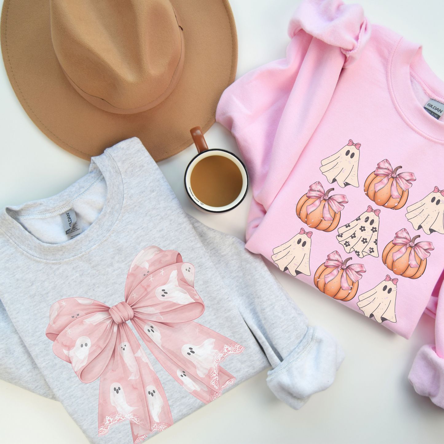 Pink Spooky Crewneck Sweatshirt