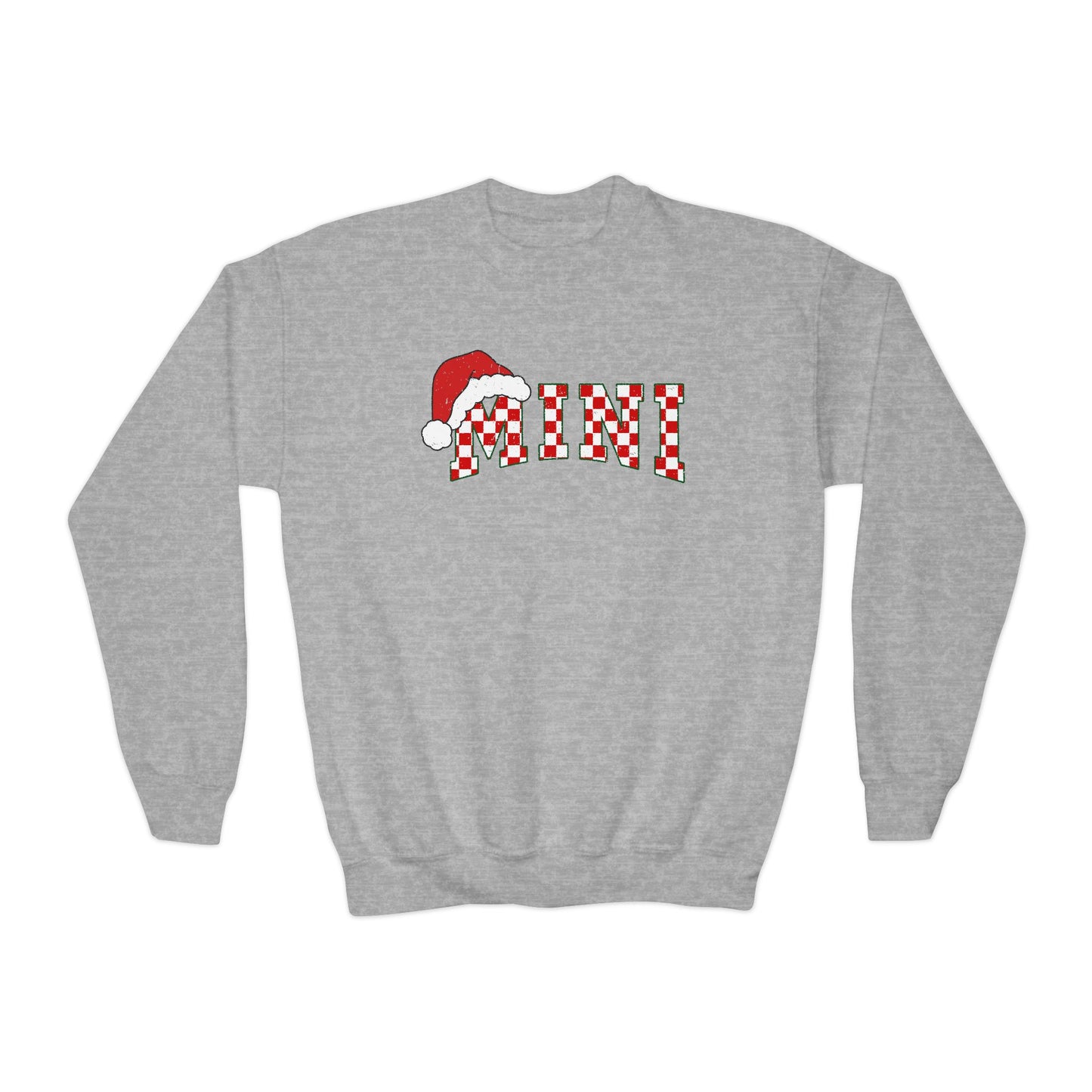 MINI Red Check Kids Crewneck Sweatshirt