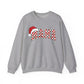 MAMA Red Check Crewneck Sweatshirt