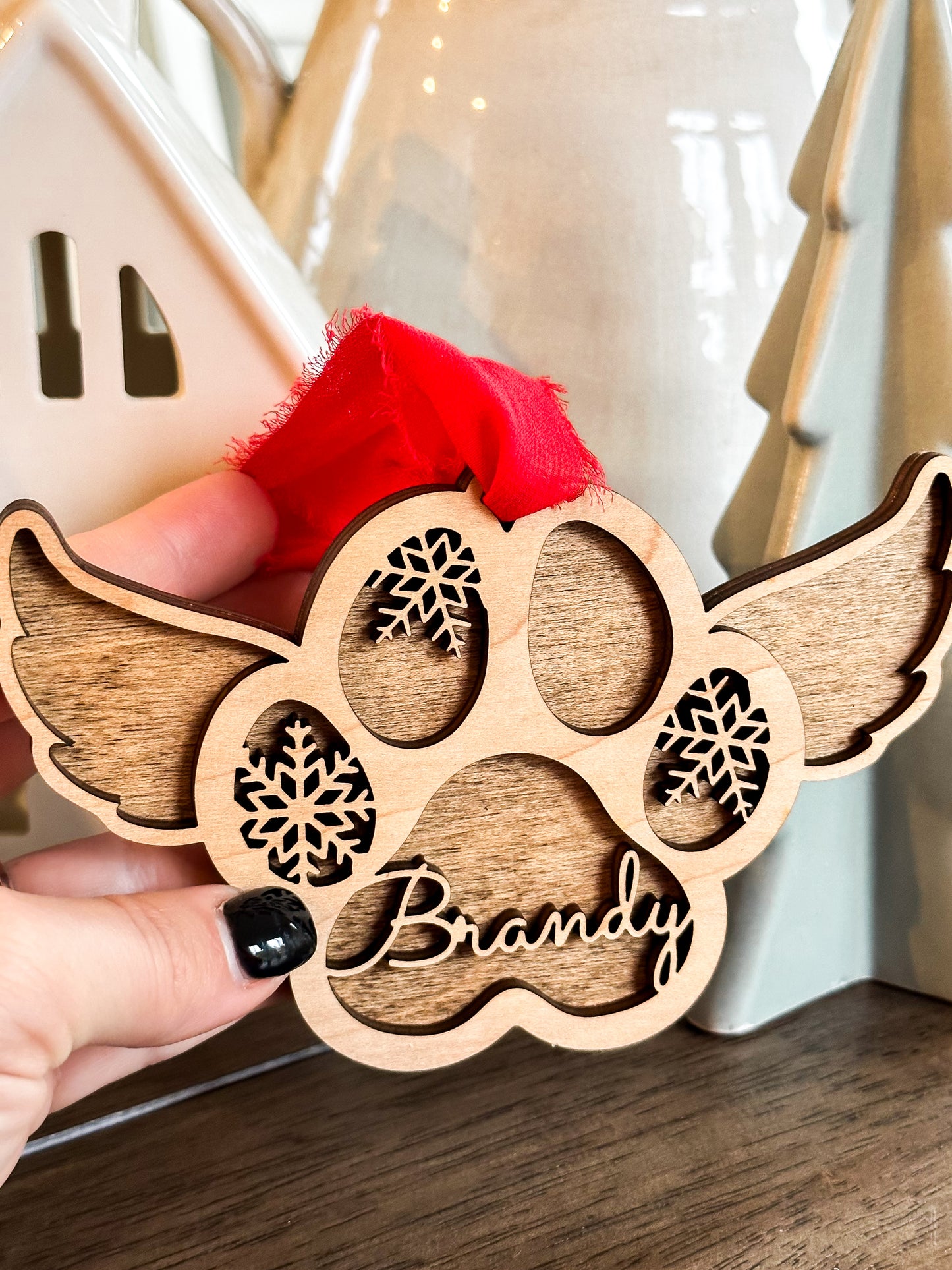 Paws in Heaven Ornament