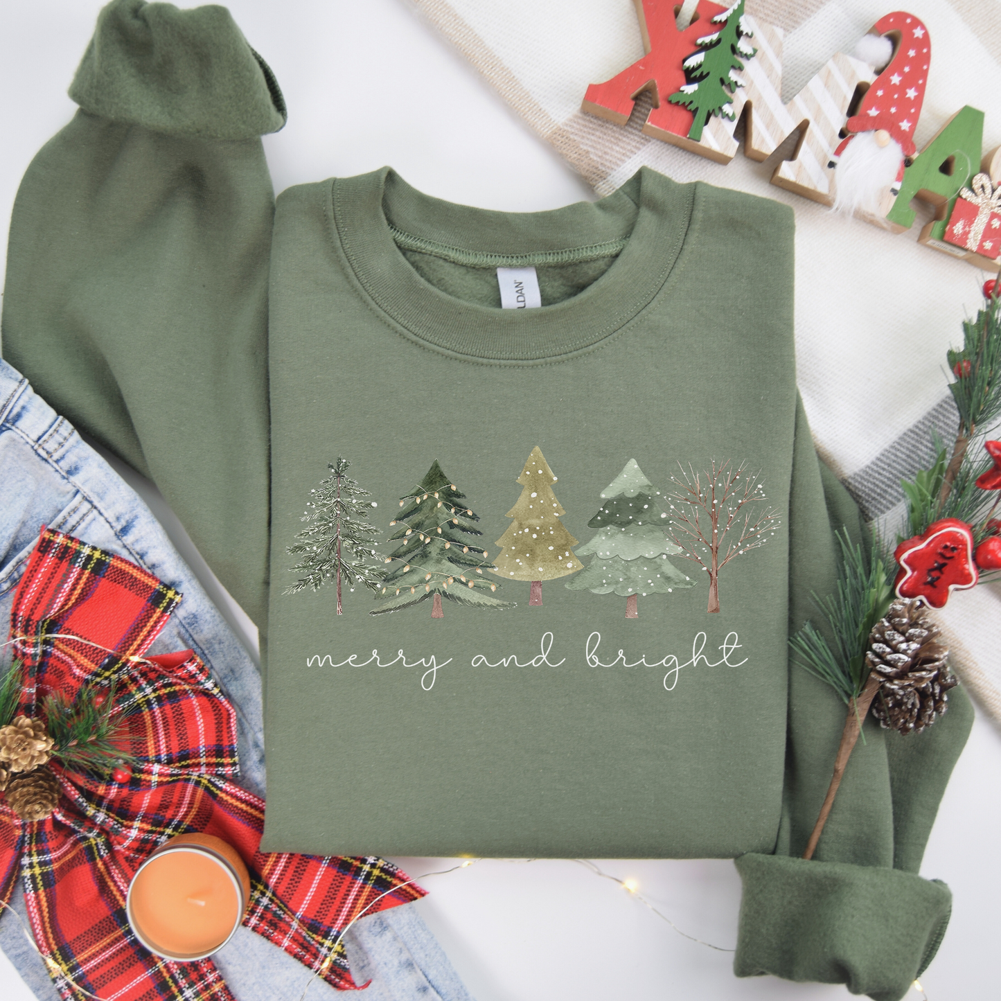 Merry & Bright Crewneck Sweatshirt