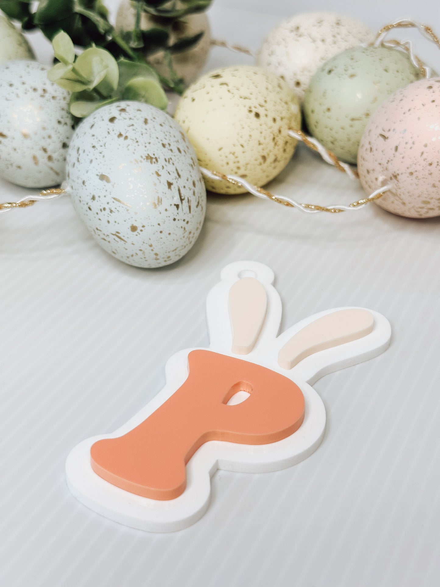 Monogram Easter Tag